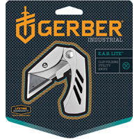 Gerber 31-000345 Folding Knife, 1-1/2 in L Blade, Stainless Steel Blade, 1-Blade, Silver Handle