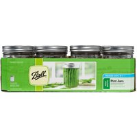 Ball 66000 Mason Jar, 1 pt Capacity, Glass/Tinplate Steel
