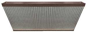 Southern Patio HDR-054818 Deck Rail Planter, 24 in Dia, 9 in H, 11-1/2 in W, 24 in D, Westlake Design, HDR, Rustic
