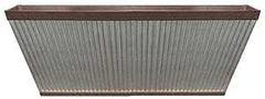 Southern Patio HDR-054818 Deck Rail Planter, 24 in Dia, 9 in H, 11-1/2 in W, 24 in D, Westlake Design, HDR, Rustic