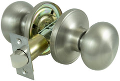ProSource TFX230V-PS Lockset, Knob Handle, Metal, Satin Nickel, 2-3/8 to 2-3/4 in Backset, 1-3/8 to 1-3/4 in Thick Door