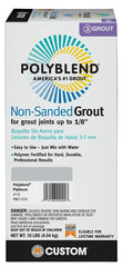 CUSTOM Polyblend PBG11510 Non-Sanded Grout, Powder, Characteristic, Platinum, 10 lb Box