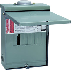 Square D QO QO612L100RBCP Load Center, 100 A, 6 -Space, 12 -Circuit, Main Lug, NEMA 3R Enclosure, Plug Mounting