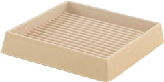 9168 CASTER CUP 3X3 OFFWHT RUB
