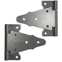 Nuvo Iron TH6BLK Tee Hinge, 6 in H Frame Leaf, Galvanized Steel