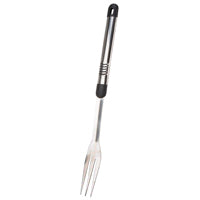 Omaha BBQ-8112443B Premium BBQ Fork, 1.9 mm, Stainless Steel Blade, Stainless Steel, Aluminum Handle, Straight Handle