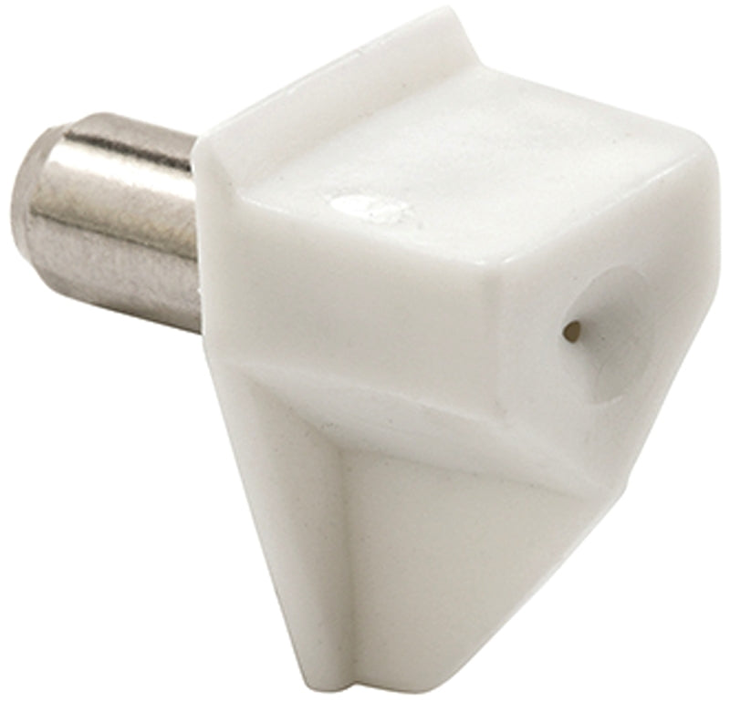 Prime-Line 698-9735 Shelf Support Peg 15 lb, Metal/Plastic, White