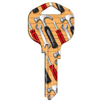 Hy-Ko 15005KW1-TOOL Key Blank, Tools, Brass, Nickel, For: Kwikset KW1 Keyways, KW1-TOOL Key Number