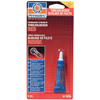 Permatex 26207 Threadlocker, Red, Liquid, 6 mL Tube
