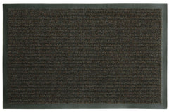 Fanmats 58805 Boot/Shoe Scraper Mat, 30 in L, 18 in W, Parquet Pattern, Olefin Surface, Brown