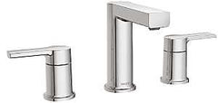 Moen Rinza Series 84629 Bathroom Faucet, 1.2 gpm, 2-Faucet Handle, 3-Faucet Hole, Metal, Chrome, Lever Handle
