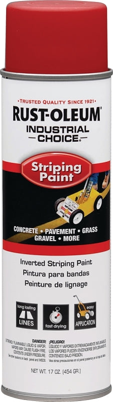 Industrial Choice 1665838 Inverted Marking Spray Paint, Gloss, Red, 18 oz, Can