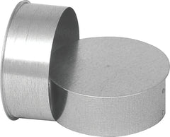 Imperial GV2007 Round End Cap, 6 in Dia, Galvanized Steel, Galvanized