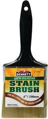 BENNETT 4IN STAIN Paint Brush, 4 in W, Polyester Bristle