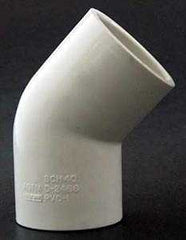 435486 2INX45DEG. WHT ELBOW PV