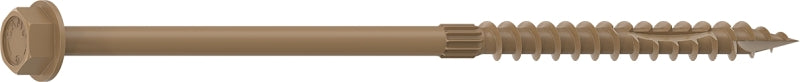 Camo 0364249 Structural Screw, 1/4 in Thread, 6 in L, Hex Head, Hex Drive, Sharp Point, PROTECH Ultra 4 Coated, 250
