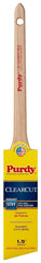 Purdy Clearcut 144080115 Paint Brush, 1-1/2 in W, Angle Trim Brush, Nylon/Polyester Bristle, Rattail Handle