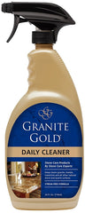 Granite Gold GG0032 Daily Granite Cleaner, 24 oz, Liquid, Lemon Citrus Fragrance, Clear