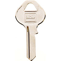 Hy-Ko 11010M5 Key Blank, Brass, Nickel, For: Master Cabinet, House Locks and Padlocks, M5 Key Number