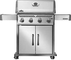 Napoleon Rogue 525 Series R525PSS-2 Gas Grill, 48,000 Btu/hr BTU, Propane, 4-Burner, 525 sq-in Primary Cooking Surface