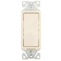 Eaton 7500 Series 7501LA-BOX Rocker Switch, 15 A, 120/277 V, SPST, Lead Wire Terminal, Thermoplastic Housing Material