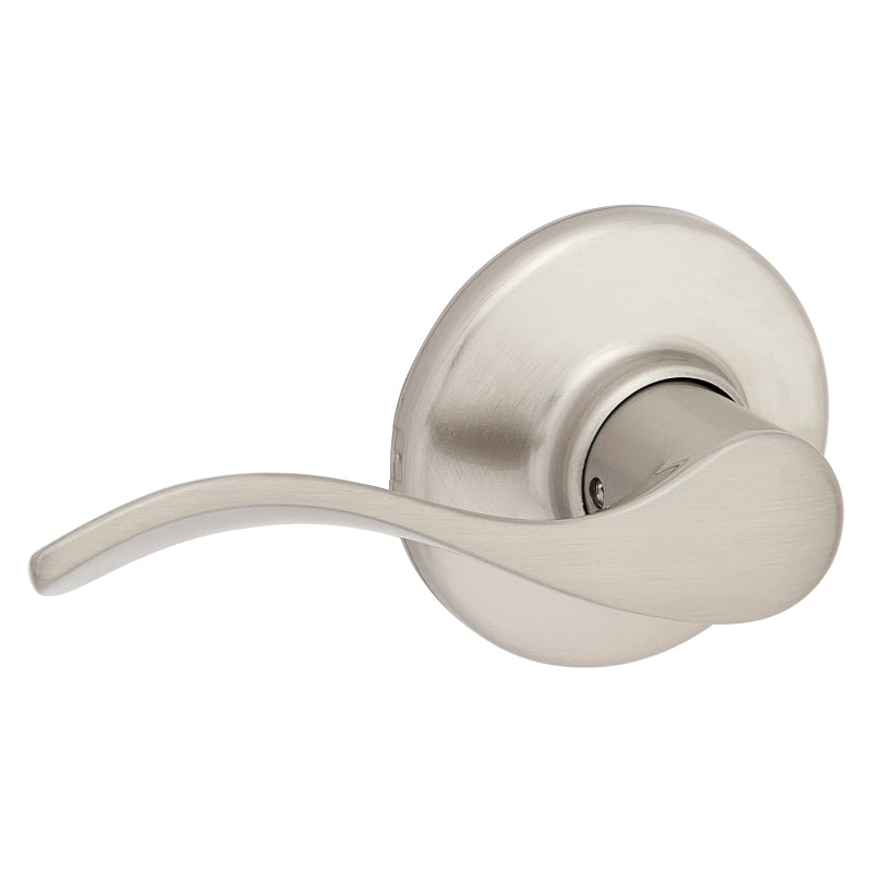 Kwikset 200BL 15 6AL Passage Door Lever, Satin Nickel, Zinc, Residential, Reversible Hand, 3 Grade