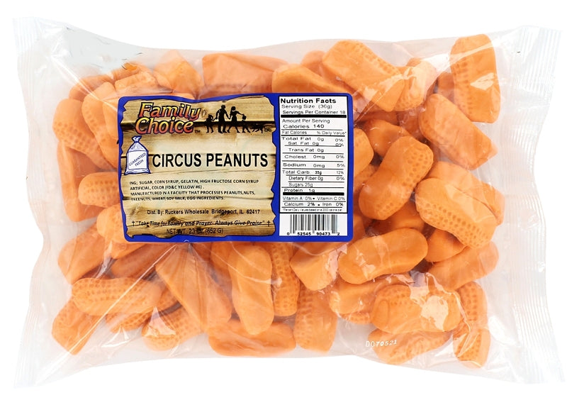 Family Choice 473 Circus Candy, Banana Flavor, 23 oz Cello Bag