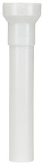 Insta-Plumb 42-8QLK Pipe Extension Tube, 1-1/4 in, 8 in L, Female, Plastic, White