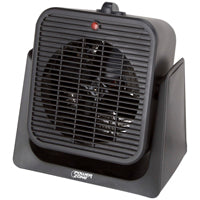 PowerZone SFH-181T Heater/Fan, 12.5 A, 120 V, 750 to 1500 W, 1500 W Heating, 2-Heating Stage, Black