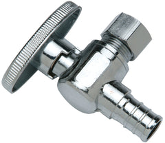 Apollo Valves APXVA1238C Stop Valve, 1/2 x 3/8 in Connection, PEX Barb x Compression, Brass Body
