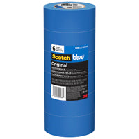 ScotchBlue 2090-48A-CP Painter's Tape, 60 yd L, 1.88 in W, 5 mil Thick, Crepe Paper Backing, Blue