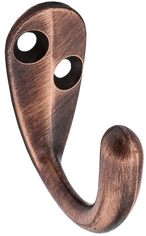 National Hardware V162 N334-755 Cloth Hook, 35 lb, 1-Hook, Zinc, Antique Bronze