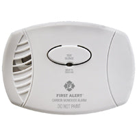 First Alert 1039718 Carbon Monoxide Alarm, 85 dB, Alarm: Audio, Electrochemical Sensor, White