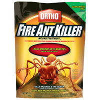 Ortho 0205506 Fire Ant Killer-Mount Treatment, Granular, Flower Gardens, Ornamentals, Residential Lawns, 3 lb Bag