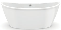 Maax Delsia 6636 Series 106193-000-002 Bathtub, 59 gal, 66 in L, 36 in W, 26-5/8 in H, Free-Standing Installation, White
