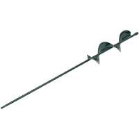 Ames 2917600 Planting Auger, 3 in Dia Head, Steel Head, Steel Handle, 24 in OAL