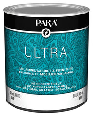 Para PR0048500-14 Cabinet/Door and Trim Paint, Water, Melamine, White, 1 qt, 420 to 480 sq-ft Coverage Area