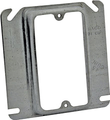 Raco 8768 Box Cover, 5/8 in L, 4 in W, Square, 1-Gang, Steel, Gray