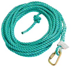 Safety Works FP16EPS50 Vertical Rope Lifeline, 352 lb, 50 ft L Line, 16 mm W Line
