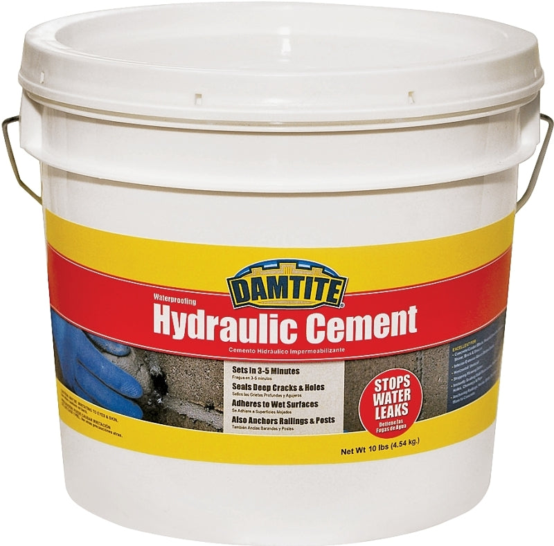 Damtite 07121 Hydraulic Cement, Powder, 10 lb Pail