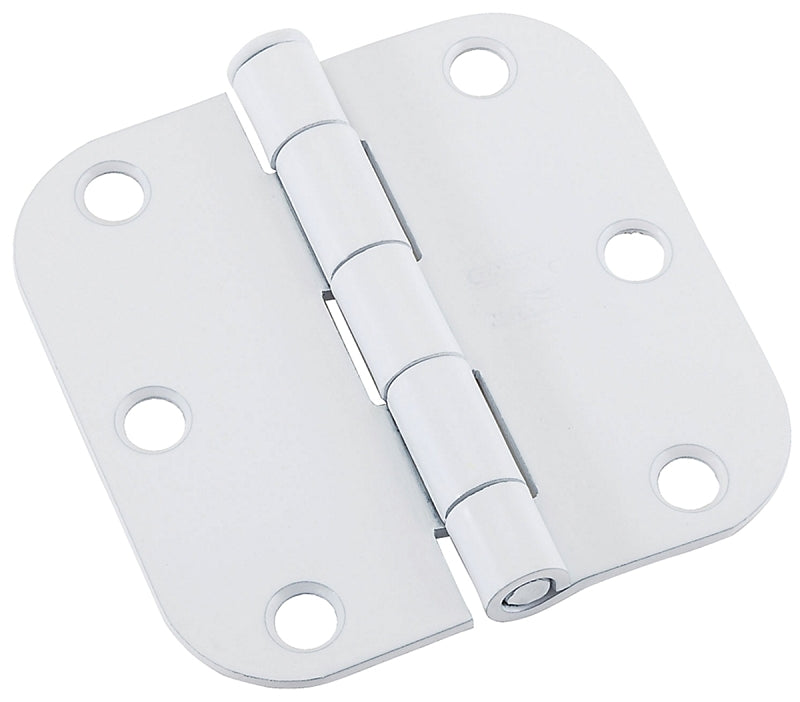 National Hardware N109-182 Door Hinge, 3 in H Frame Leaf, Steel, Removable Pin, Full-Mortise Mounting, 50 lb