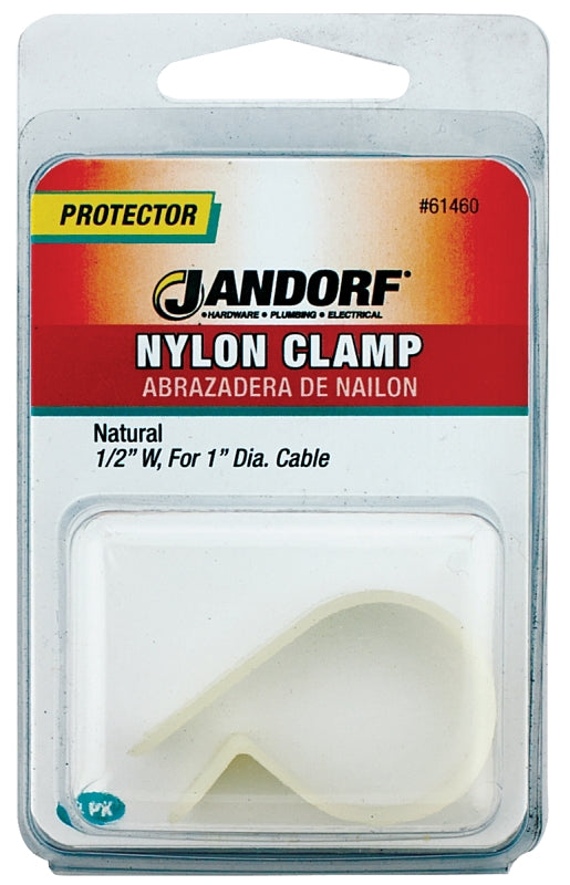 Jandorf 61460 Cable Clamp, Nylon, Natural