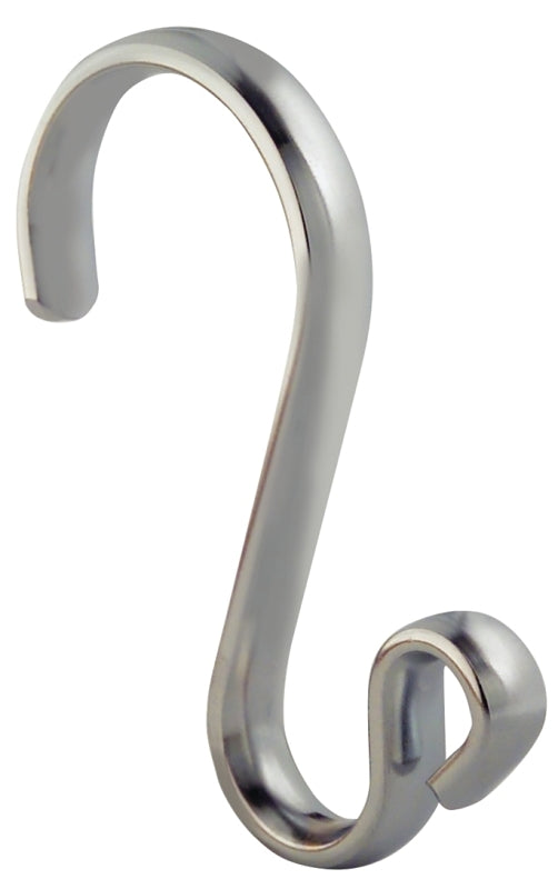 iDESIGN 55970 Shower Curtain Hook, Steel, Polished Chrome