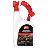 Ortho 448605 Insect Killer, Liquid, Spray Application, 32 oz Bottle, Clear/White