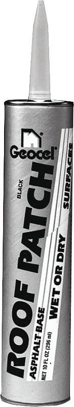 Geocel ROOF PATCH Series GC41803 Roof Cement, Black, Liquid Cartridge