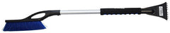 Rugg SC5392 Snowbrush/Scraper, Plastic/Polyester Blade, Aluminum Handle, Black/Blue, 35 in OAL