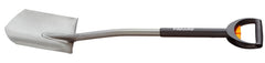 Fiskars 331300-1001 Digging Shovel, Boron Steel Blade, Steel Handle, D-Shaped Handle