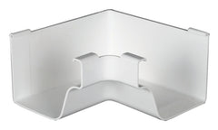 Euramax M0504 Stair Post, 5 in Gutter, Vinyl, White