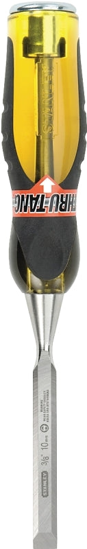 Stanley 16-974 Chisel, 3/8 in Tip, 9 in OAL, Chrome Carbon Alloy Steel Blade, Ergonomic Handle