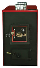 US STOVE 1500 Coal Furnace, 24-1/4 in W, 48 in D, 40-1/4 in H, 139,000 Btu Heating, Cast Iron